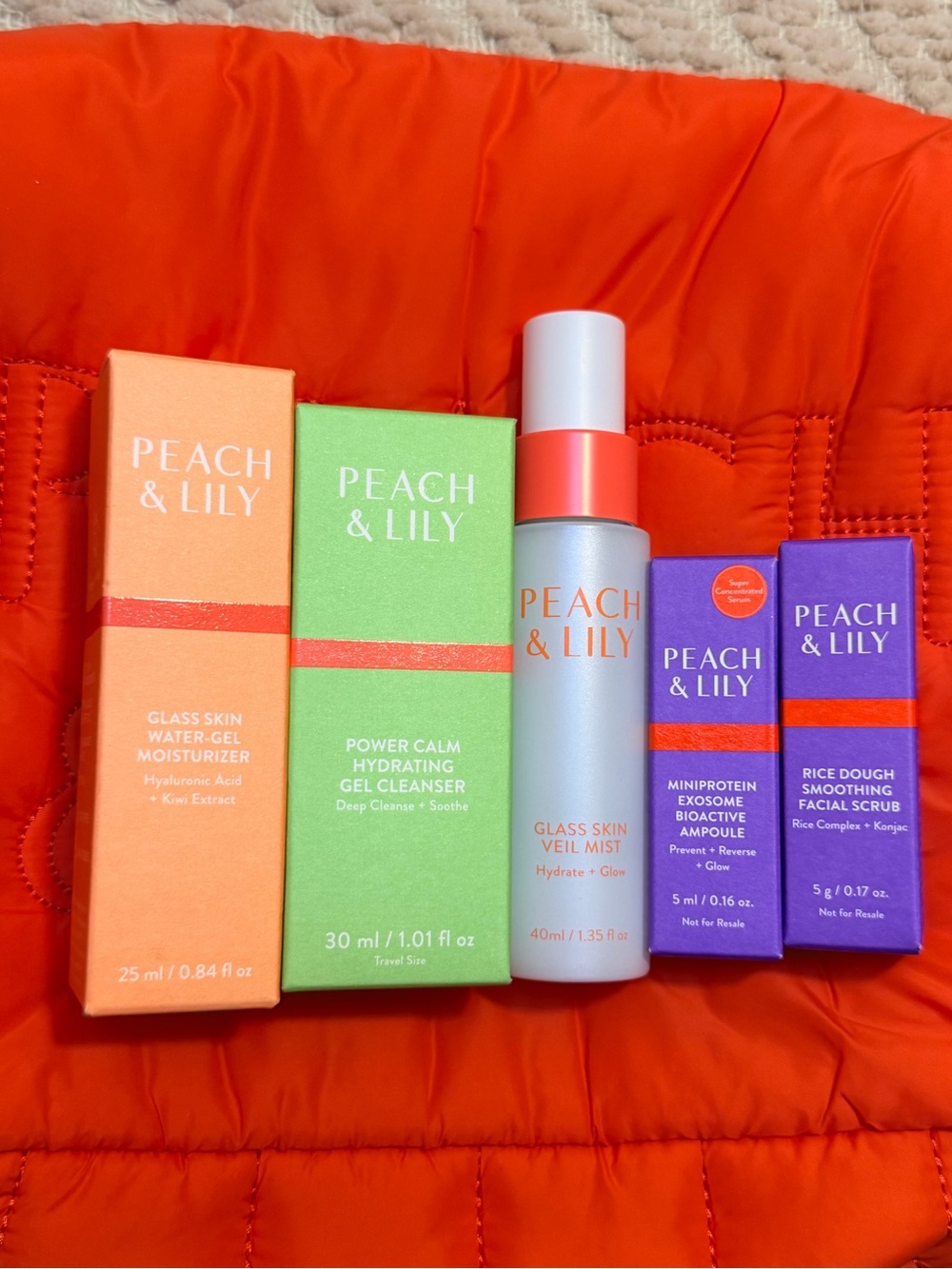 🤍New Peach & Lily Skincare Set🤍